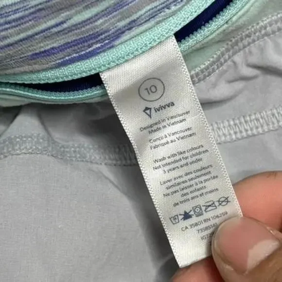 Ivivva Lululemon Little Girls Size 10 Relay Racer Girls Shorts - Picture 4 of 4